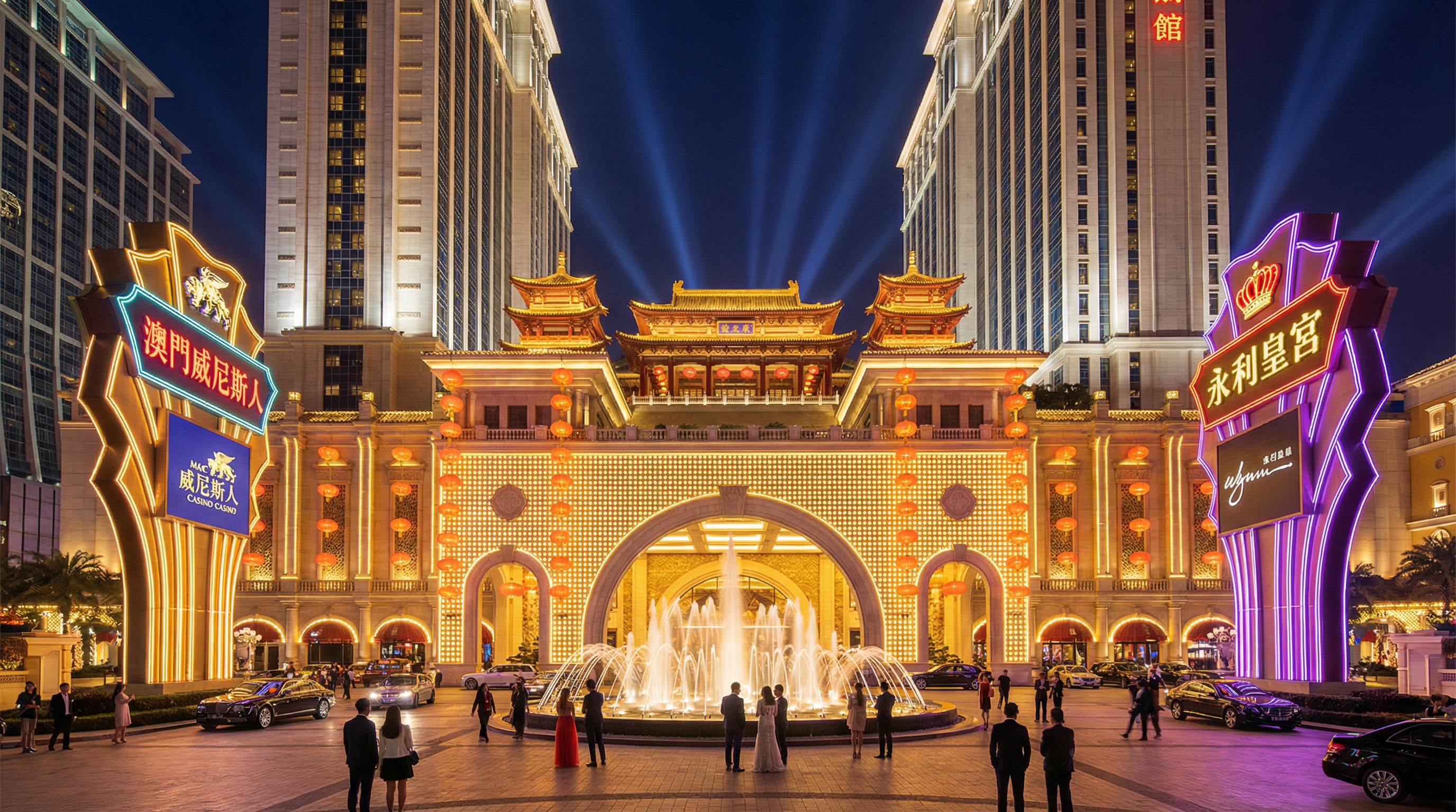 澳门娱乐城夜景